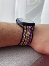 Scrunchie-correa elástica Bohemia para Apple watch, banda de 40mm, 38mm, 44mm y 42mm, pulsera de solo bucle serie iWatch 3, 4, 5, se, 6