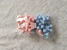 Baby Pacifier-Chain Teething-Toys Crown Silicone Pendant-Accessories Food-Grade 10pcs