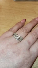 Anillos de corona de princesa para mujer, joyería de boda declaración de temperamento de circonia cúbica transparente clásica