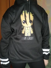 Sudaderas con capucha Harajuku Y2k para mujer, suéter con estampado divertido De Groot de dibujos animados, ropa de calle de gran tamaño, sudadera informal de moda