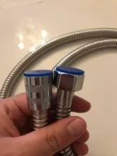 Manguera gruesa de ducha, tubería de agua blanda, cromada a prueba de explosiones, accesorios de baño, 1,5 m O 2m