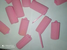 12 unids/set Rosa esponja suave cojín de espuma rodillos del pelo rulos salón de peluquería de rizos peluquería herramienta Kit de DIY