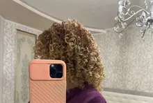 Peluca de pelo sintético Afro para mujer, pelo corto rizado de 14 pulgadas con flequillo, color rojo y marrón, belleza dorada