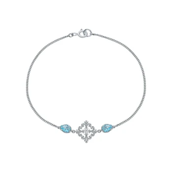 Silver Bracelet with cubic zirconia sunlight sample 925
Silver Bracelet with cubic zirconia sunlight sample 925