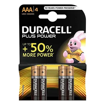 DURACELL batteries Plus Power Lr03 (4 uds)
DURACELL batteries Plus Power Lr03 (4 uds)