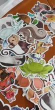 CA689 41 unids/set animales mundo del zoológico lindos adhesivos para juguetes de niño impermeables pegatinas para decoración de monopatín de equipaje DIY para ordenador portátil