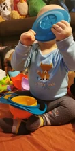 Tazón universal tipo Gyro a prueba de derrames para niños, plato giratorio infantil con diseño, práctico con rotación de 360 grados, platos de alimentación sólidos