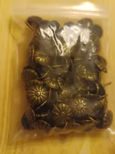 Tapicería de latón antiguo, caja de vino de regalo, joyería para uñas, tachuela decorativa para sofá, pasador, accesorios para uñas, 100 Uds.