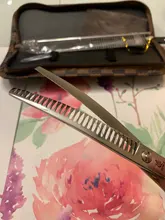 Fenice-Tijeras profesionales de peluquería para perros, tijeras de adelgazamiento curvado para cara y cuerpo, 7,0/7,5 pulgadas, JP 440C, alta calidad