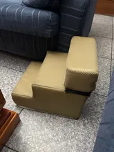 Escalera antideslizante extraíble de 3 escalones para perros y gatos pequeños, escalera de cama desmontable de 35x30x30cm