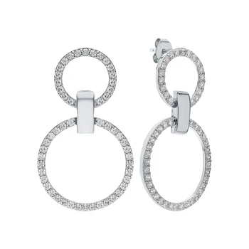 Silver earrings with cubic zirconia sunlight sample 925 
Silver earrings with cubic zirconia sunlight sample 925