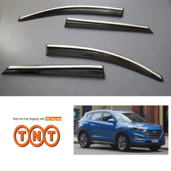 1 Set 4 Pcs Side Window Wind and Rain Smoke Deflector (chrome style) for Hyundai Tucson 2015-2019 / Free TNT Express Shipping
1 Set 4 Pcs Side Window Wind and Rain Smoke Deflector (chrome style) for Hyundai Tucson 2015-2019 / Free TNT Express Shipping