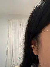 ROXI-pendientes de plata de ley 925 con Clip para mujer, pendientes no perforados, con formas geométricas C