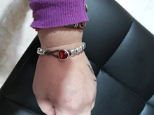 Anslow-pulsera de cristal rosa y azul para mujer, nuevo diseño hecho a mano, cuerda de envoltura, cuentas, regalo, joyería para mujer, LOW0735LB