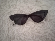 Moda lindo Sexy señoras ojo de gato gafas de sol de las mujeres Vintage Retro pequeño Triangular Cateye gafas Mujer al aire libre gafas