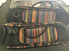 Bolso de trompeta de estilo étnico, bolsa Oxford impermeable con asa de transporte, estuche de cremallera, suministro de instrumentos musicales agradable