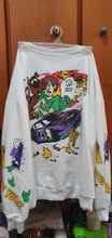 Sudadera con capucha Harajuku para mujer, ropa de calle de anime, moda de Otoño de estilo coreano, jerséis, camisetas de manga larga, ropa loca, 2021