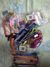 Rings Collar Accessories Key-Tags Round White Pet-Dog Steel Plated 10mm 8mm 15mm 100pcs