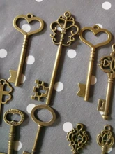 10 Uds. De colgantes de Metal Vintage con dos colores variados para fabricación de joyería Diy, joyería hecha a mano