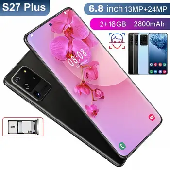 S27plus 6.8 inch Perforated screen 2+16GB mobile phone smart phone Face recognition technology phone
S27plus 6.8 inch Perforated screen 2+16GB mobile phone smart phone Face recognition technology phone