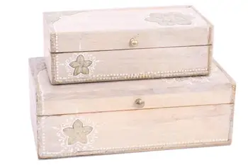 Casket set of 2 (wood, painting) 
Casket set of 2 (wood, painting)