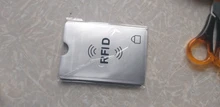 Funda de aluminio con bloqueo NFC para tarjetas de Anti RFID, funda con tarjetero, protección antirrobo para billetera plateada