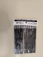 Perfilador de ojos portátil de larga duración, Lápiz Delineador de ojos resistente al agua, color negro, suave, fácil de maquillar, alta calidad, 12 unids/lote