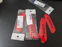 Señal de apertura de puerta de coche, cinta pegatina reflectante de seguridad para conducción nocturna, embellecedor Exterior de coche, 4 unids/lote