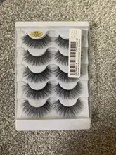 5 pares de pestañas postizas 3D largas naturales de imitación de pelo de visón Wispies Fluffies Drama pestañas suaves hechas a mano Libre de crueldad pestañas negras