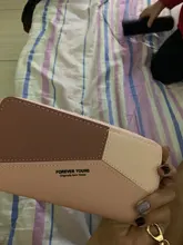 Cartera de cuero con diseño geométrico de lujo para mujer, monedero de Cremallera larga con diseño de borla, monedero femenino