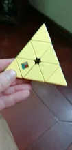MoYu Meilong 3x3x3 pirámide Cubo mágico MoFangJiaoShi JINZITA 3x3 pegatinas de Cubo mágico Cubo rompecabezas regalo niños juguetes para niños
