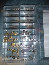 Extensor de vástago de bobinado de reloj de varios tamaños + coronas accesorios Reparación de reemplazo de la barra de extensión del reloj coronas para reloj tallos Juego de Herramientas