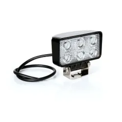 RECTANGULAR Auxiliary Headlamp White 6 LED 10/30V 18W
RECTANGULAR Auxiliary Headlamp White 6 LED 10/30V 18W