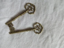 83x31mm 2pcs Bronce Verde Oro Colores Color plata antigua Llave chapada Hechos a mano Colgante: DIY para collar de pulsera