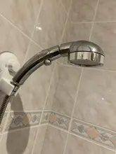 Shower-Head Watering High-Pressure Rotatable with Water-Control-Button 3-Modes 360-Degree