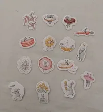 Mohamm mes liebre lindo hojas para diario Mini pequeña bala decoración Kawaii pegatinas Scrapbooking agenda de papelería