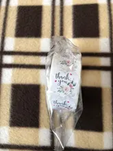 Pegatinas de agradecimiento, etiquetas con sello Floral de corazón, pegatinas de papel para tarjetas de fiesta de boda, pegatinas de papelería de sobre, 100-500 Uds.