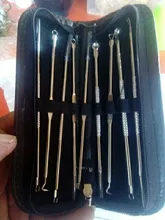 El acné Blackhead removedor de aguja herramientas de Blackhead pinzas Extractor para espinillas de acero inoxidable de peligros de herramienta de cuidado de la piel