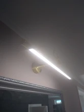 Luz LED moderna para espejos de baño, decoración de pared, iluminación interior, armario de tocador de maquillaje, astas negras/doradas