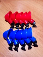 Taza colgante para pollos, bebedero de aves, cuenco de agua, vasos bebederos para patio trasero, riego automático de aves de corral, 5 uds.