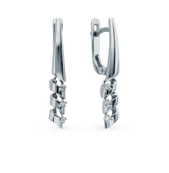 Gold earrings with diamonds sunlight sample 585 
Gold earrings with diamonds sunlight sample 585