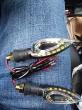 Intermitentes universales para motocicleta, luz trasera Flexible, 12 indicadores LED, MSX125 GROM para Honda, 1 Uds.