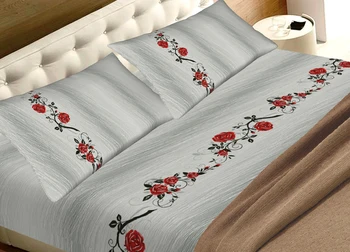 Full Queen size 100% cotton bed sheets Dis. Glamor Red Mod C.N.
Full Queen size 100% cotton bed sheets Dis. Glamor Red Mod C.N.