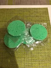 Esponja pulpa de madera Natural, 2 uds., compresa de celulosa, cosmético, Puff, lavado Facial, cuidado Facial, limpieza removedor de maquillaje