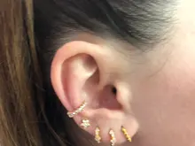 CANNER-pendientes de plata de ley 925 para Mujer y hombre, Piercing con hebilla de hueso del oído, círculo redondo, minimalista, para fiesta