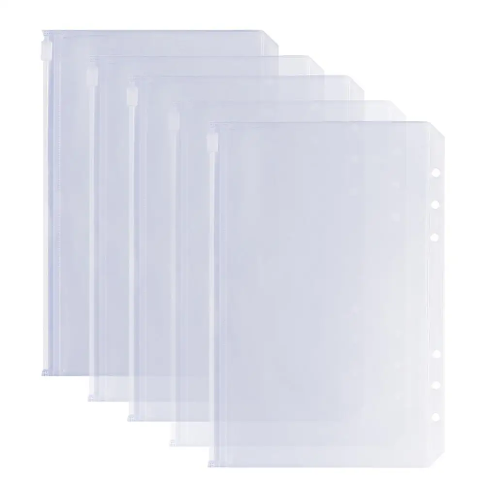 Aasjbofa Clear Binder Pocket A6/A7 Binder Zipper Folder For 6-Ring Notebook Planner Waterproof PVC Pouch Document Filing Bags
Aasjbofa Clear Binder Pocket A6/A7 Binder Zipper Folder For 6-Ring Notebook Planner Waterproof PVC Pouch Document Filing Bags