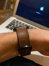 Correa de silicona + cuero para Apple watch, banda de reloj de cuero genuino de 44mm, 40mm, 42mm y 38mm, iWatch series 5 4 3 SE 6