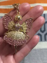 Joyería creativa colgante llavero aleación Diamante de imitación hada y mariposa llavero bolso colgante coche llavero mujer joyería regalo