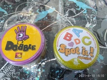 83mm Dobble chico Tarjeta de lugar, tarjeta de juego de Hip hop en la carretera vacaciones dobble juego caja de Metal
