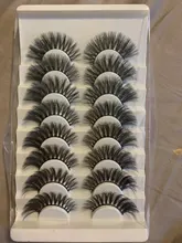 SEXYSHEEP-pestañas postizas 3D de visón, pestañas largas naturales/gruesas, 10-15mm, útiles de extensión de belleza, 5-12 pares